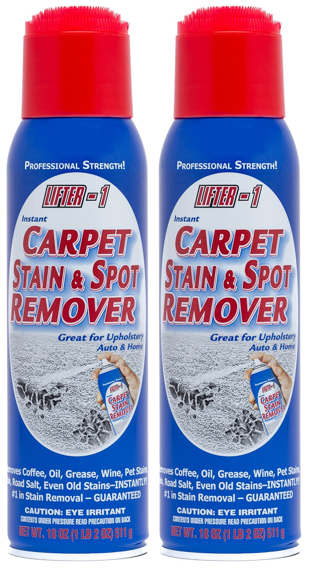 LIFTER-1 Carpet Spot Remover, Stain and Red wine Remover, and Spot Treatment for Oil, Grease, Urine, Cleaning Performance for Rugs, Upholstery, Fabrics Pack of 2