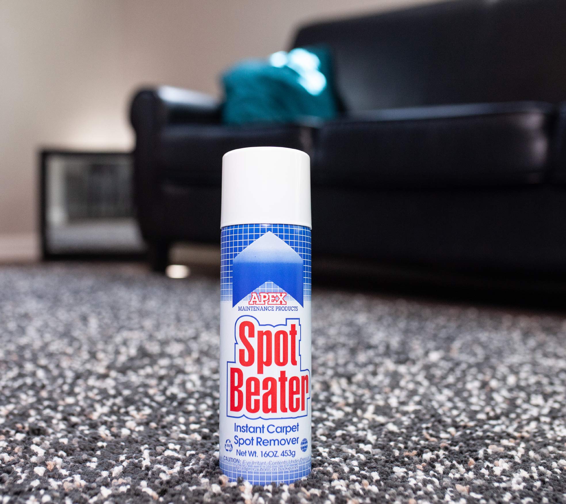 Spot Beater Instant Carpet Spot Remover for Fresh, Old & Stubborn Stains Such as Oil, Grease, Ink, Lipstick, Coffee, Pet Stains & More, 16 Oz, Pack of 3