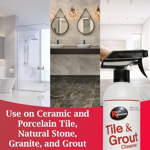 Rock Doctor Tile and Grout 24oz.Rock Doctor Natural Tile and Grout Cleaner, Remove Stains Dirt, Oil, and Soap Scum, Heavy Duty Non-Abrasive Tile Cleaner, Natural Formula, Pack of 2 2/pack