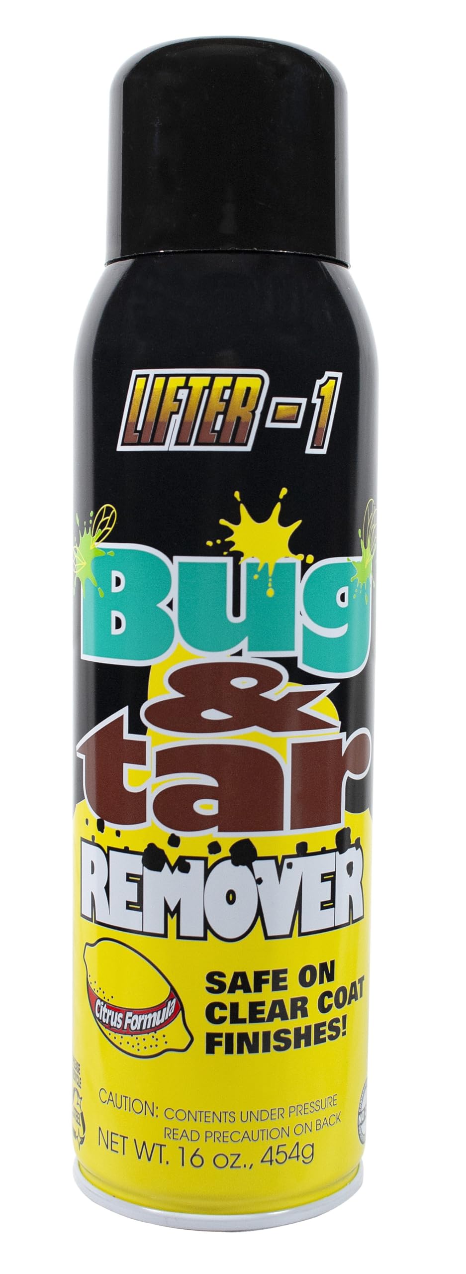LIFTER-1 Bug and Tar Remover for Cars, Trucks, RVs, and SUVs, Fresh Citrus Spray for Stuck On Grime, Clean Auto Detailing Accessory, Streak Free Shine, Safe on Exterior Paint