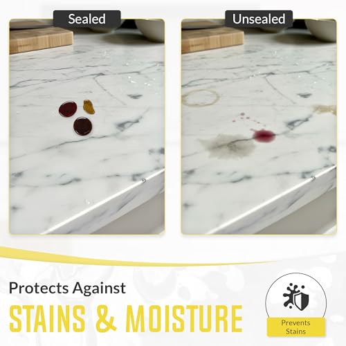 Rock Doctor Granite Sealer for Marble, Stone, and Tile Countertops, Smooth Finish with Stain Resistant Moisture Protection, Interior and Exterior Use, Pack of 6