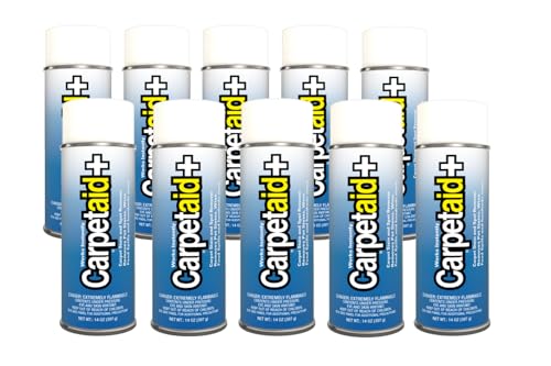 Carpet Aid Spot & Stain Remover, Removes Oil, Grease, Ink, Coffee, Pet Urine & Lipstick from Carpets, Rugs & Upholstery 10 Pk