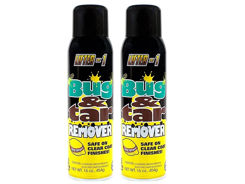 LIFTER-1 Bug and Tar Remover for Cars, Trucks, RVs, and SUVs, Fresh Citrus Spray for Stuck On Grime, Clean Auto Detailing Accessory, Streak Free Shine, Safe on Exterior Paint