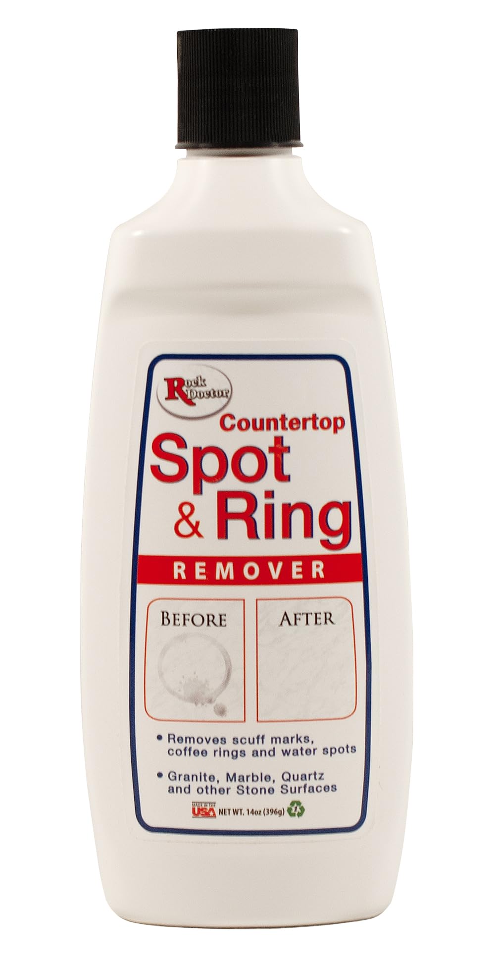 Rock Doctor Spot & Ring Remover, Works on Granite, Marble, Countertop & Quartz, Hard Water Mark & Spot Remover, Remove Coffee & Scuff Mark, 14 oz. Pack of 2
