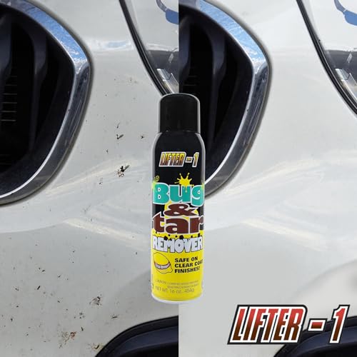 Bug and Tar Remover for Cars, Trucks, RVs, and SUVs, Fresh Citrus Spray for Stuck On Grime, bug remover for cars exterior, Streak Free Shine, Tar remover for car –16 fl oz Pack of 1