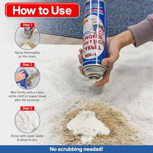 Lifter-1 Carpet Spot Remover, Stain and Red wine Remover, and Spot Treatment for Oil, Grease, Urine, Cleaning Performance for Rugs, Upholstery, Fabrics Pack of 3