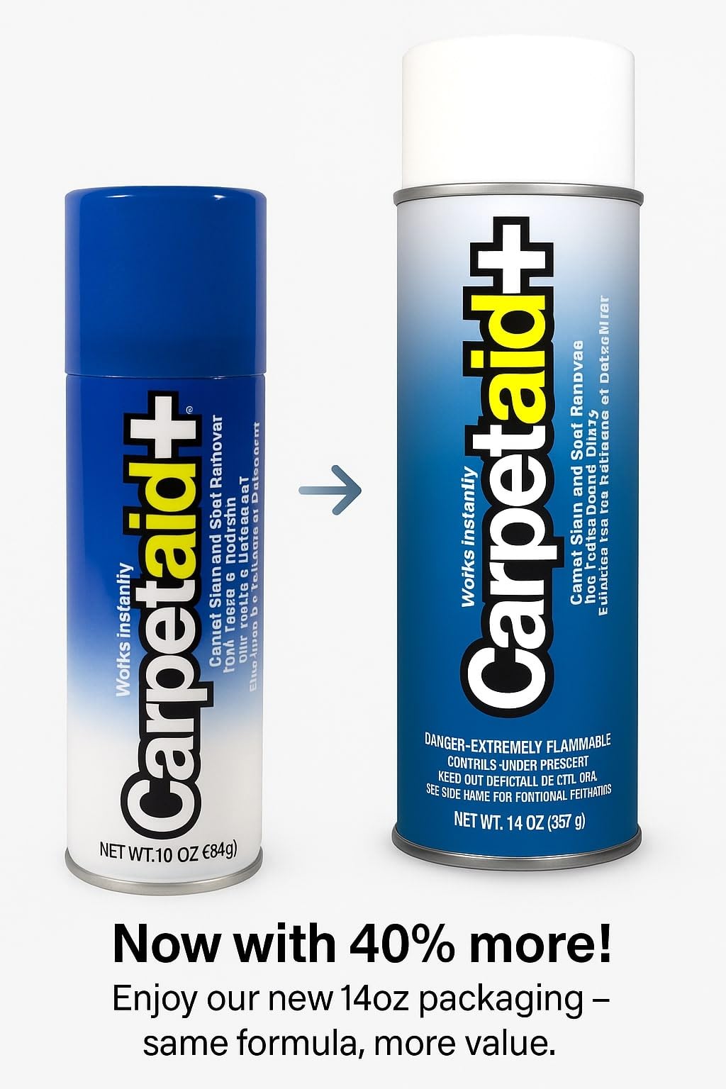 Carpet Aid Spot and Stain Remover, pH Balanced Cleaner for Carpets, Rugs, and Upholstery – Removes Oil, Grease, Ink, Coffee, Pet Urine, and Lipstick