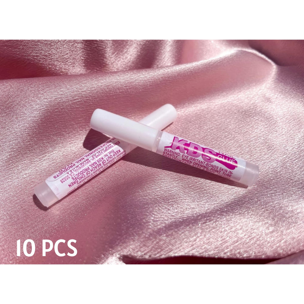 KDS Nail Glue for Professional Fake Nail Art & Design 10pcs Nail Tip Extension Glue