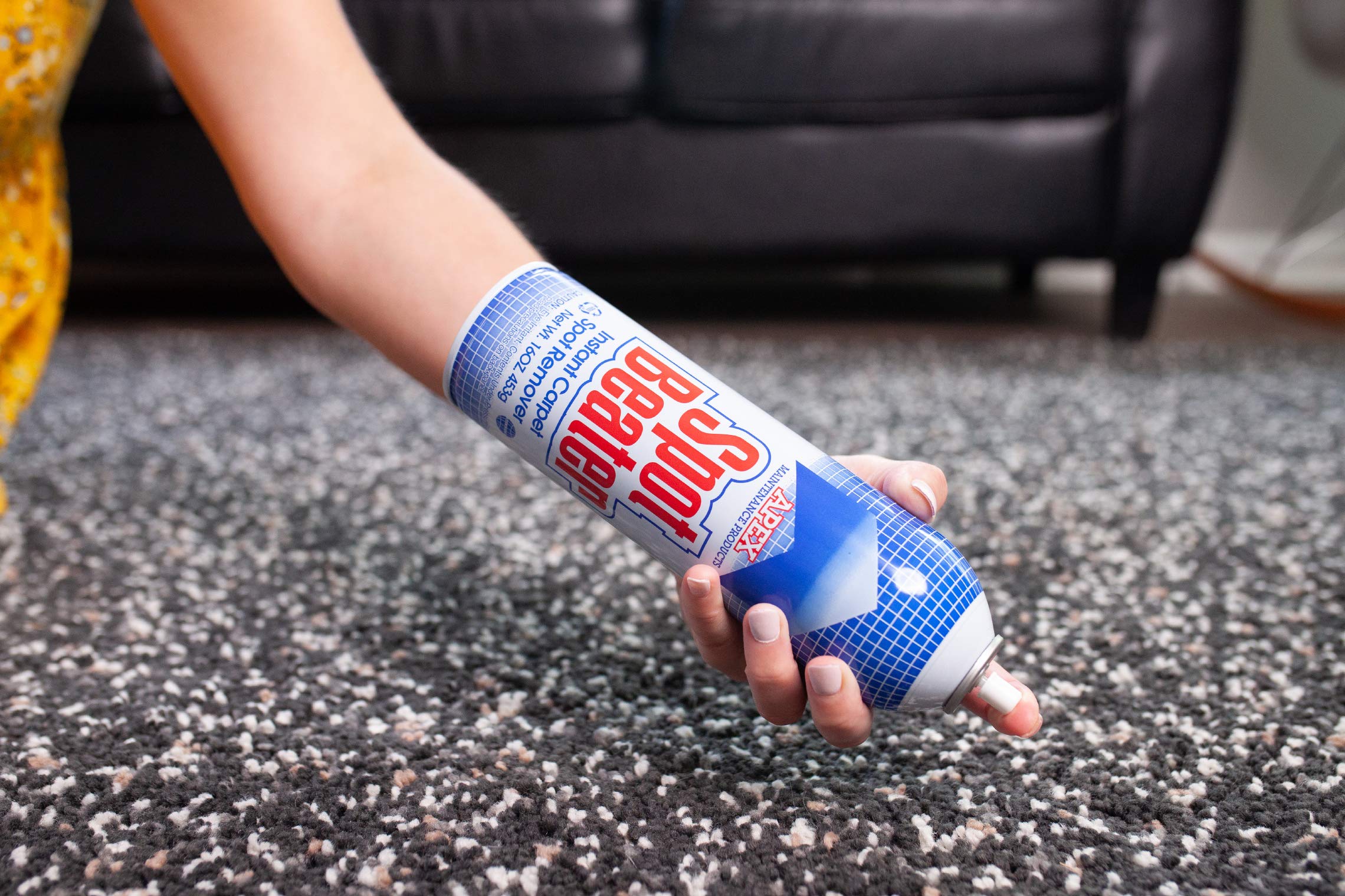 Spot Beater Instant Carpet Spot Remover for Fresh, Old & Stubborn Stains Such as Oil, Grease, Ink, Lipstick, Coffee, Pet Stains & More, 16 Oz, Pack of 3
