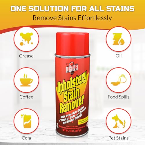 Lifter-1 Multi-Fabric Upholstery Stain Remover and Carpet & Rug Cleaner for (Car Carpets, Seats & Floor Mats, Furniture) 14oz