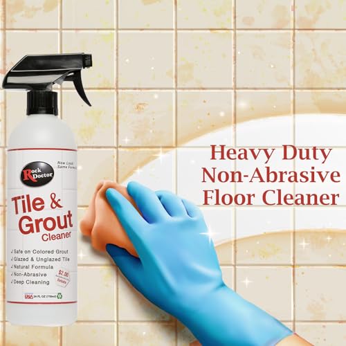Rock Doctor Tile and Grout 24oz.Rock Doctor Natural Tile and Grout Cleaner, Remove Stains Dirt, Oil, and Soap Scum, Heavy Duty Non-Abrasive Tile Cleaner, Natural Formula, Pack of 2 2/pack