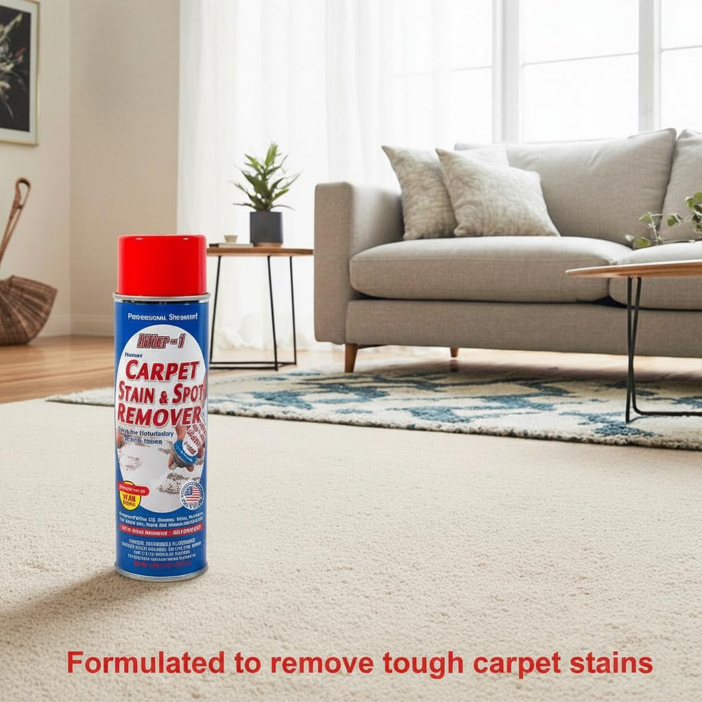 LIFTER-1 Carpet Spot Remover, Stain and Red Wine Remover and Spot Treatment for Oil, Grease, Urine, Cleaning Performance for Rugs, Upholstery, Fabrics. 18 Fl oz Pack of 1